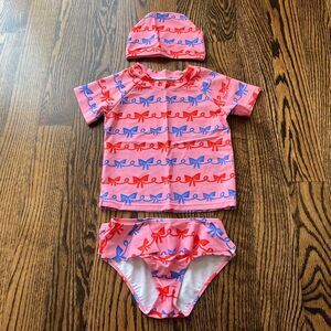 Bobo Choses Ribbon Bow Swim Suit Set (4-5Y)